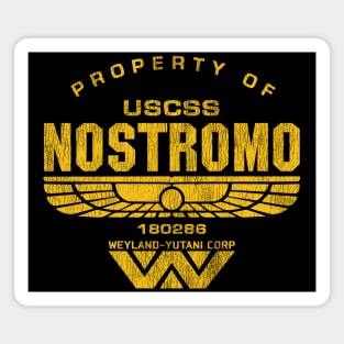 Property of USCSS Nostromo Dks Worn Magnet